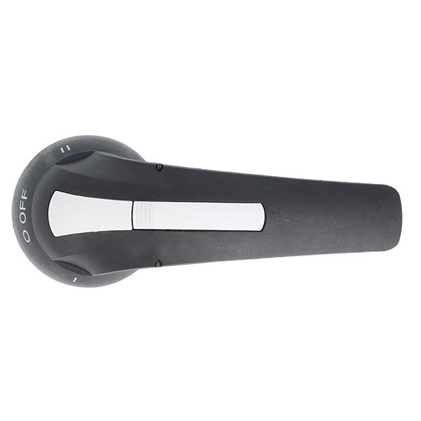 Door-coupling lever handle, padlockable. Black rotating type with screw fixing on door, 396mm/15.6”; □14mm/0.6”. IEC IP65 image 1