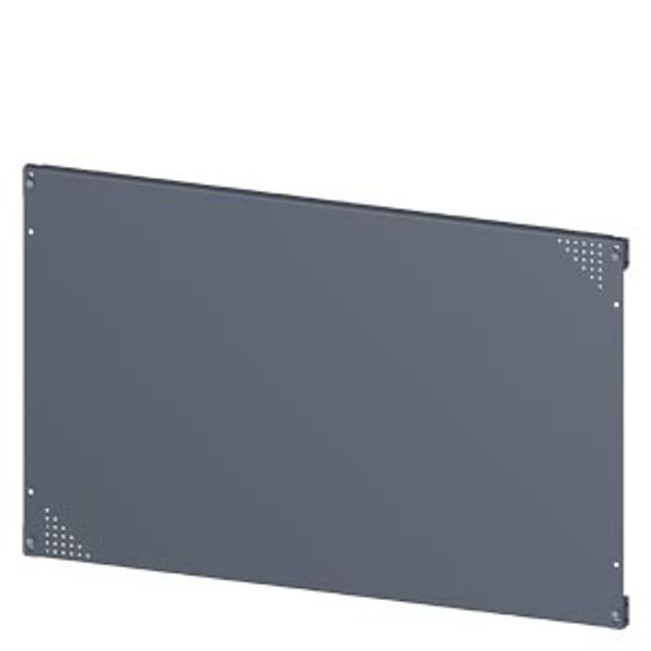 SIVACON, mounting plate, mounting with bracket, perforated, H: 600 mm, W: 1000 mm, zinc-plated The image 2