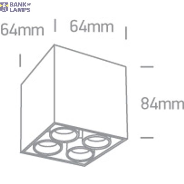 BLACK 10W WW IP20 230V DARK LIGHT image 2