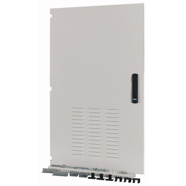 XSDMLV4097506 Box Solution door, ventilated, IP42, left, HxW=975x600mm, grey image 1