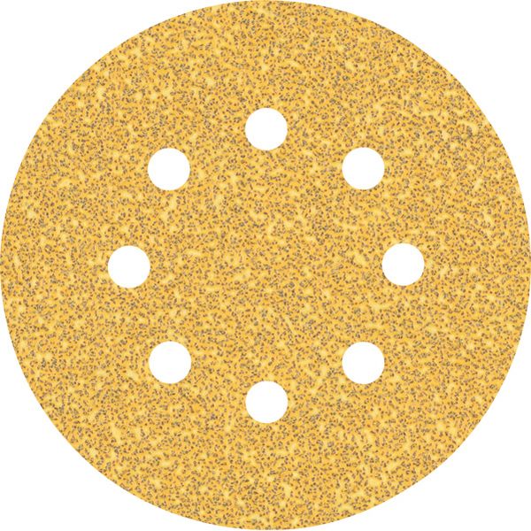 EXPERT C47 Sandpaper with 8 holes for Random Orbital Sanders 125 mm, G 4 5-pc image 1