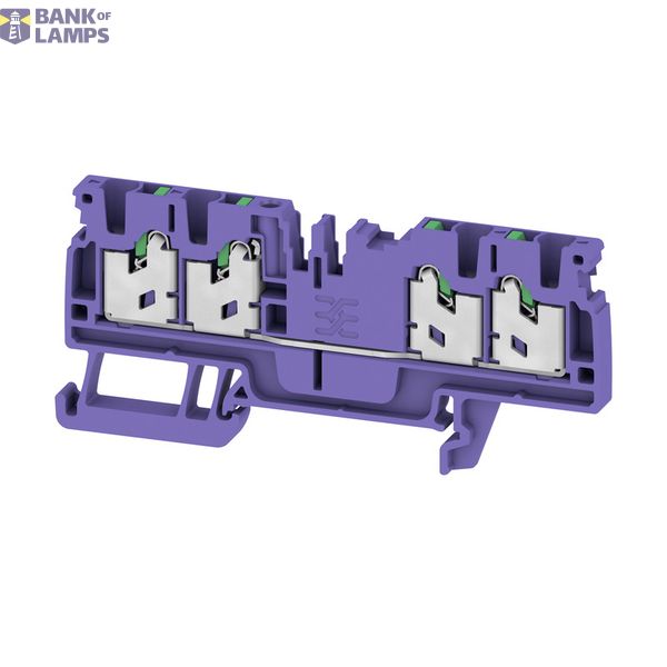 Feed-through terminal block, SNAP IN, violet, 2.5 mm², 24 A, 800 V, Nu image 1