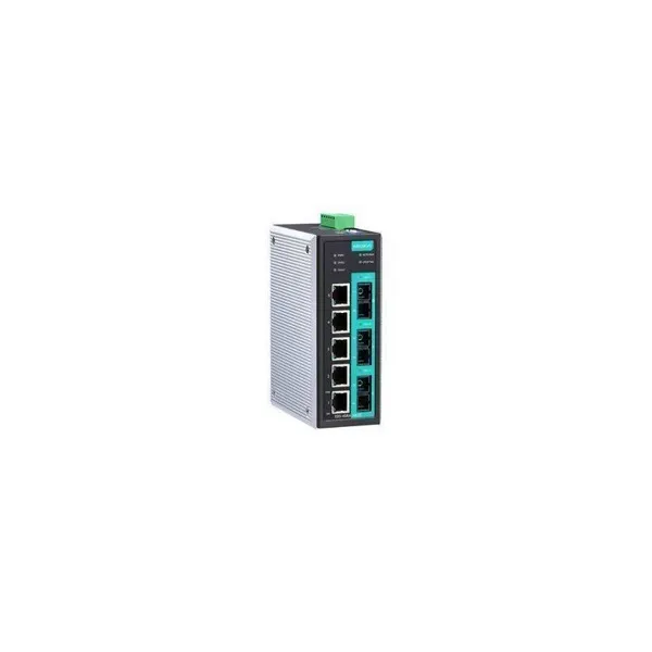 MOXA – EDS-408A-2M1S-SC – Entry-level managed Ethernet switch with 5 10100BaseT(X) ports image 1