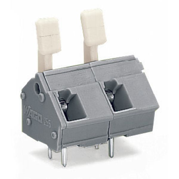 PCB terminal block;finger-operated levers;2.5 mm²;gray image 3