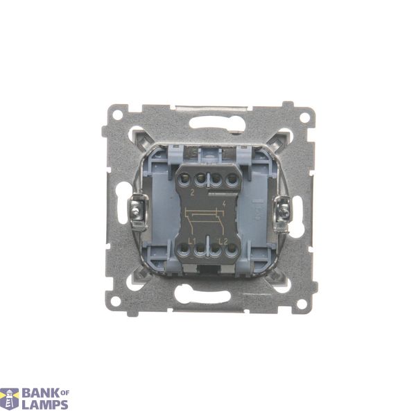 Double roller shutter button (1-0-2), 10A, Bronze matt, metalic image 1