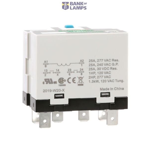 POWER RELAY 25A 2NO 24VDC LED SOCKET image 2
