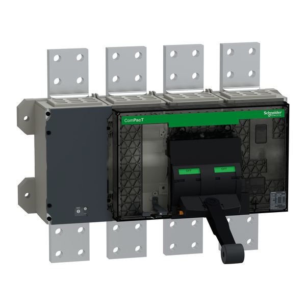 Circuit breaker frame, ComPacT NS3200N, 50kA at 415VAC, 3200A, 4P, fixed, manually operated, without control unit image 1