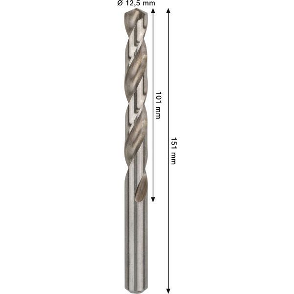 Metal drill bits HSS-G, DIN 338 12,5 x 101 x 151 mm 5 pcs. image 1