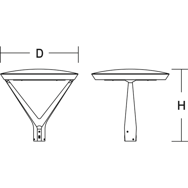 LARUTA, 65 W, 5500 lm, 730, anthracite, DALI Pole top luminaires, D 65 image 4