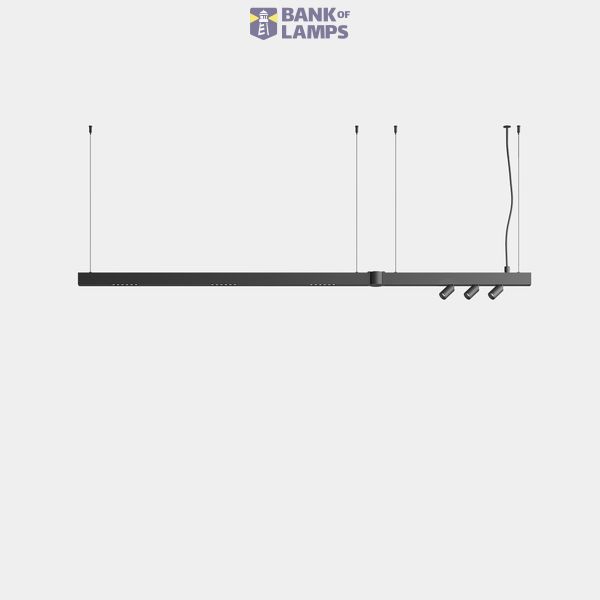 Lineal lighting system Apex Lineal Pendant 1595mm 3 Spots 30mm 30.3W LED warm-white 3000K CRI 90 ON-OFF White IP20 2655lm image 1