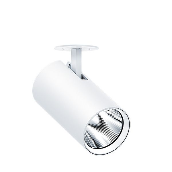 V2-SR L 4100-830 SWI SP WH WH - LED semi-recessed spotlight, tiltable image 1