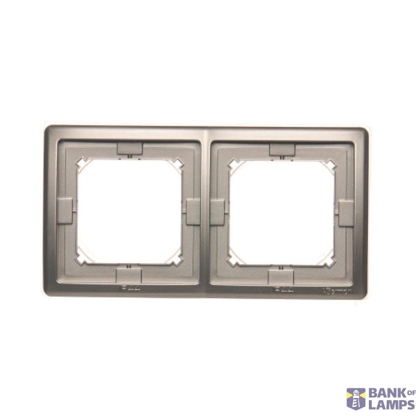 IP44 double frame, satin, metallized image 1