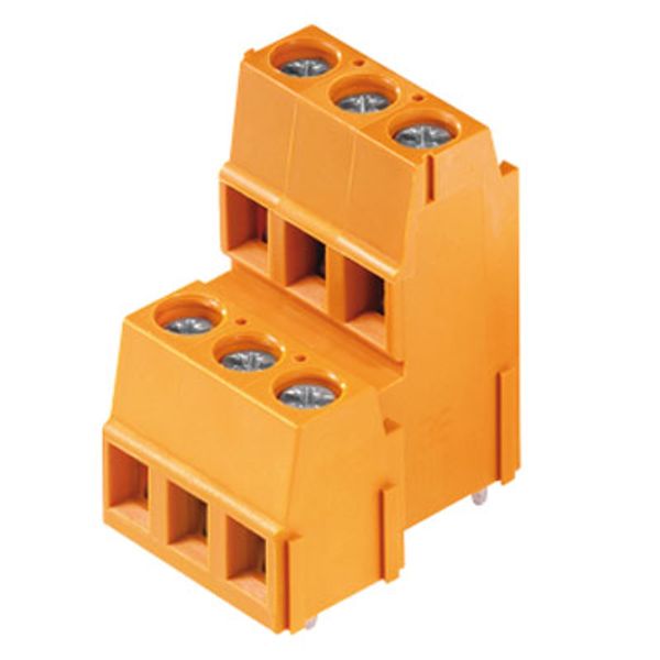 Printed circuit board terminals, 5.08 mm, Number of poles: 8, 90°, Solder pin length (l): 3.5 mm, tinned, black, Clamping yoke connection, Clamping range, max. : 2.5 mm², Box image 3