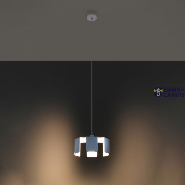 TULIP pendant lamp white E27 1x60W IP20 image 2