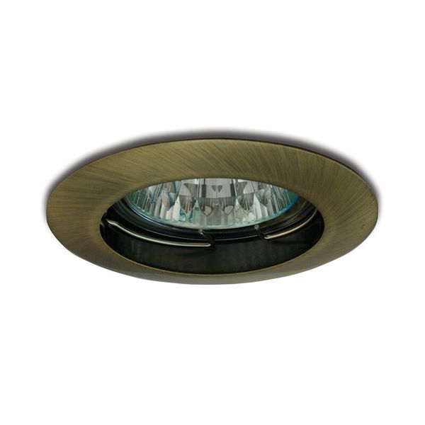 PANLUX Luminaire PPD-LR50/ZA 50W GU5.3 12V halogen ceiling fixed IP20 antique gold image 1