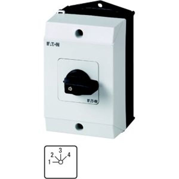 T0-4-8251/I1 Step switches, T0, 20 A, surface mounting, 4 contact unit(s), Contacts: 8, 45 °, maintained, Without 0 (Off) position, 1-4, Design number 8251 image 4