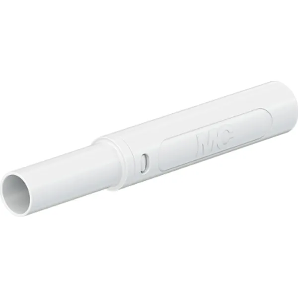 4 mm plug, screw connection, 2.5 mm², CAT II/CAT III, white, 66.2047-29 image 1