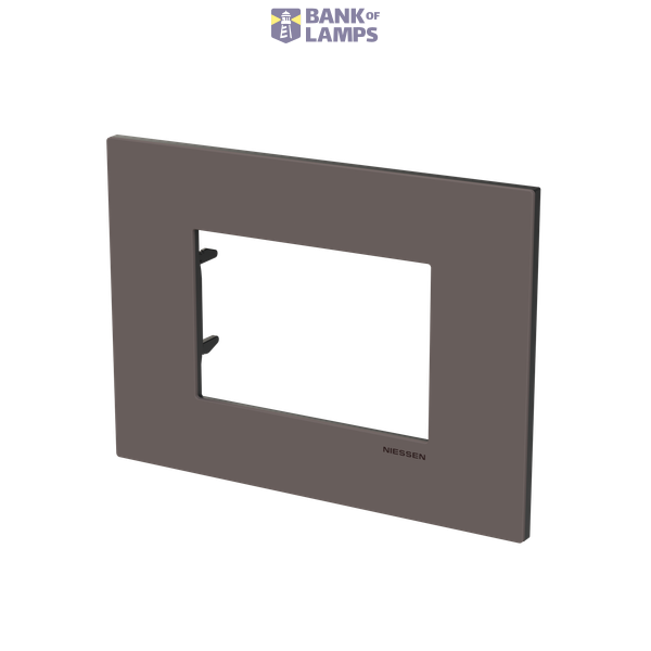 Frame - 1-gang / 3-modules - Niessen logo - Noble - Taupe image 2