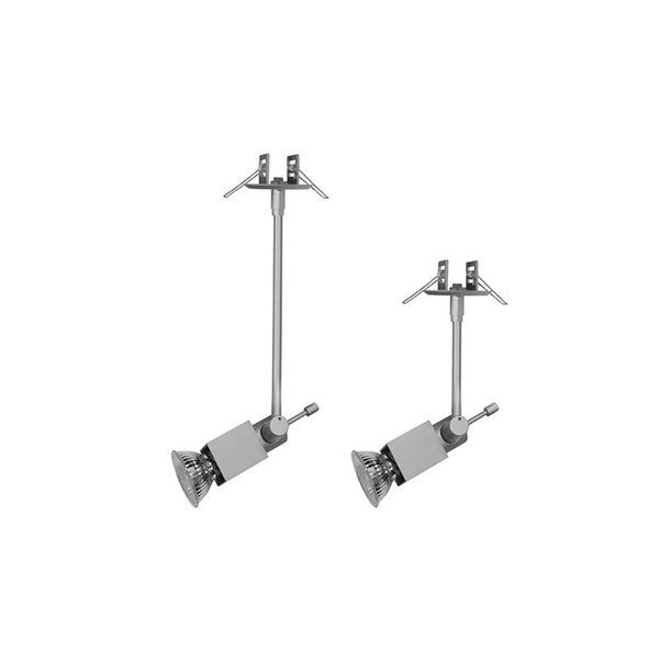PANLUX Lamp BORGO 50W GU10 spot 10cm IP20 silver image 1