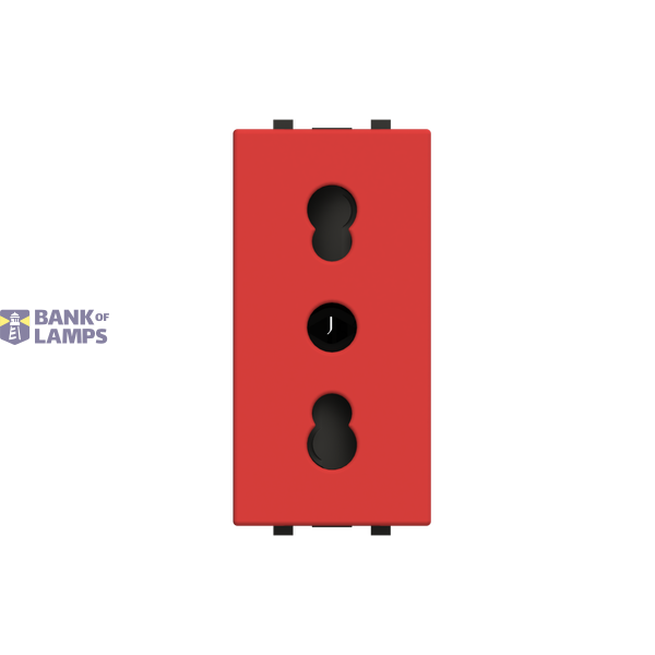 Socket outlet IT P17/11 16/10A - 1M - Red image 1