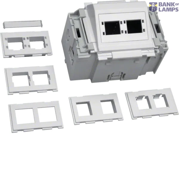 Keystone BR mounting bracket, C profile, white image 1
