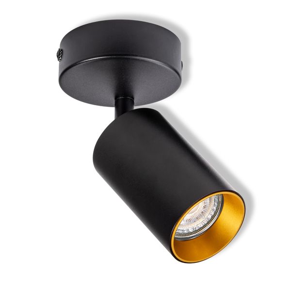 LED SPOT ETERNAL 1XGU10RD BK/GD OSRAM image 1