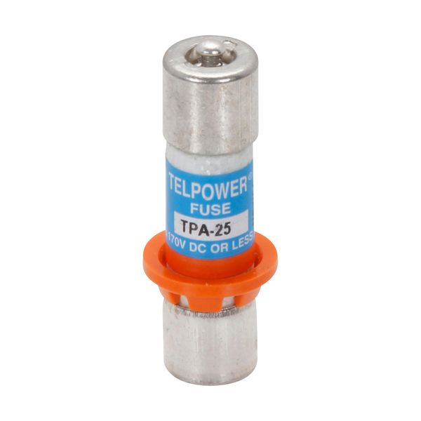 Eaton Bussmann series TPA telecommunication fuse, Indication pin, Orange ring for correct fuse position, 65 Vdc, 25A, 20 kAIC, Non Indicating, Current-limiting, Ferrule end X ferrule end image 11