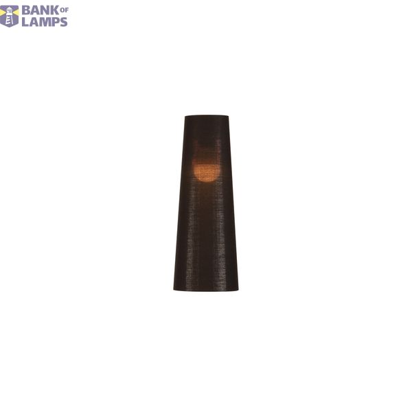 FENDA, lamp shade, conical, black / copper, Ø/H 15/40 cm image 1