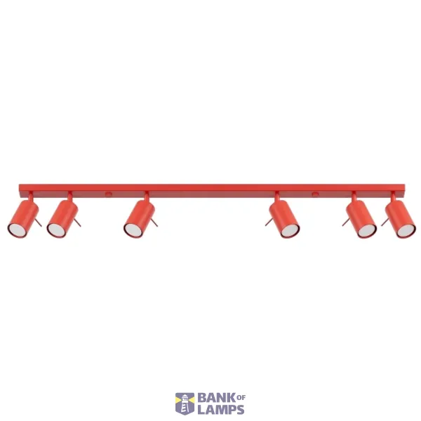 Ceiling lamp RING 6L red image 1