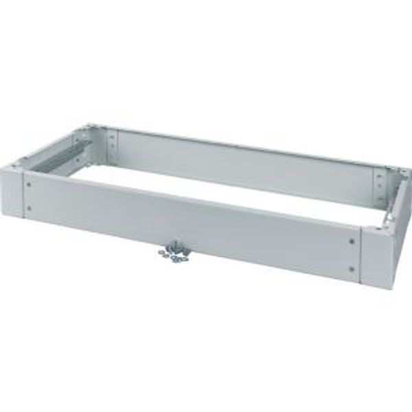 BPZ-KR8.51/400 Cable arrangement plinth for floor standing distribution board IP54, HxWxD=100x850x400mm, grey image 2