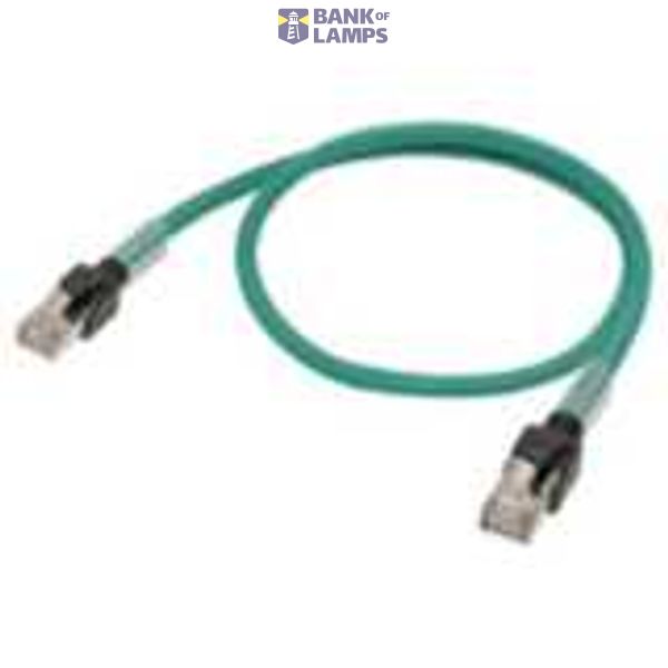 Ethernet patch cable, F/UTP, Cat.6A, LSZH (Green), 2 m image 1