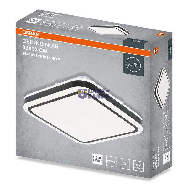 CEILING NOIR SQ 24W 840 IP20 BK OSRAM image 2