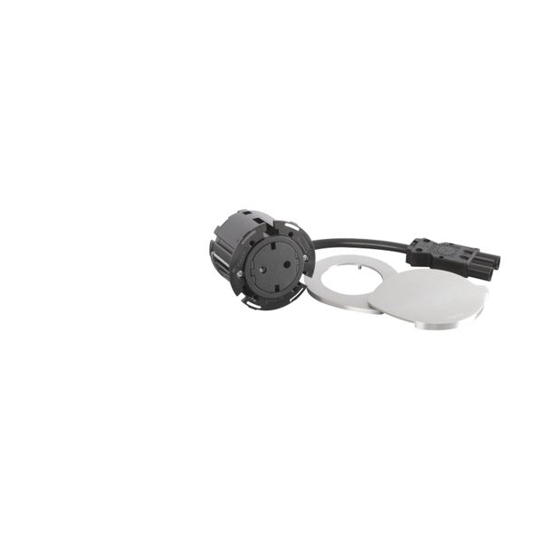 DISQ 60 1 SOCKET SCH BLACK-COVER WITH WIELAND CORD 0,5M image 1