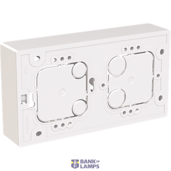 2gang Surface mounted housing flat image 2