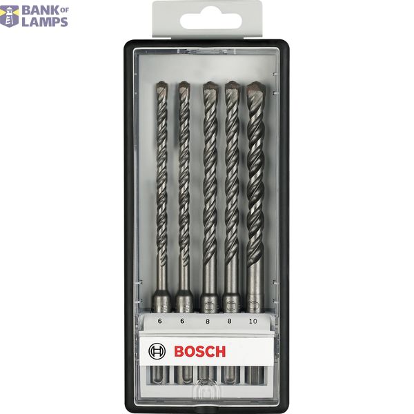 5-piece Robust Line SDS plus-5 hammer drill bit set 6 - 10 mm image 2