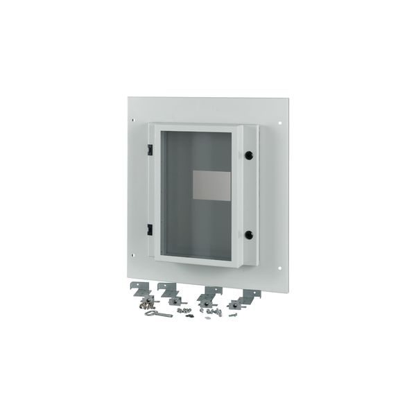 XMN44F06C-55-XMV Front plate, NZM4, 4p, fixed with mechanical interlock, W=600mm, IP55, grey image 2