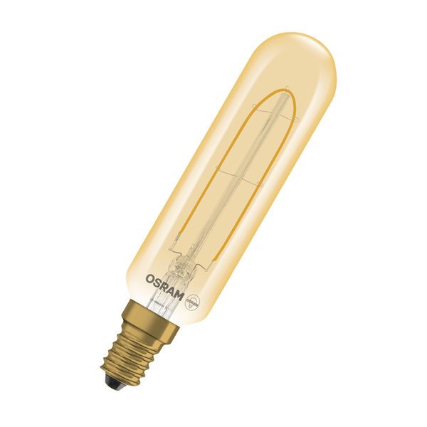 LED lamp Vintage 1906 T28 filament 2.8W 2200K E14 dimmable gold image 1