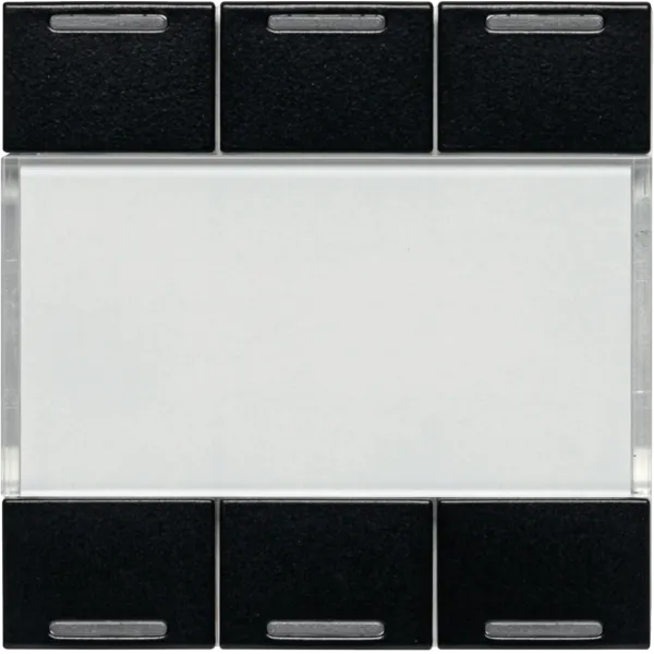 Systo PB KNX bus 6E w. indicator black image 1