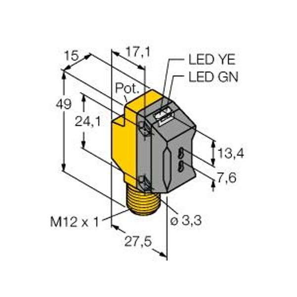 Photoelectric Sensor Photoelectric Sensor for Plastic Fibers   QS18VP6FPQ8 image 2