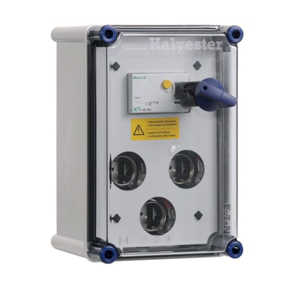 Switch+fuse encl. 3xDIII + 63A 4p ALS 300mA image 1