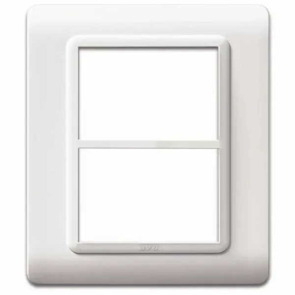 44 MOULDED FR.PLATE WHITE      3+3M image 1