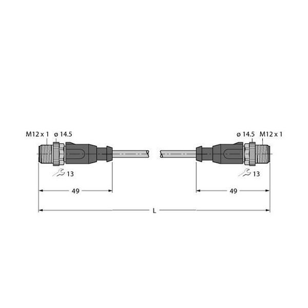 Industrial Ethernet/PROFINET Cable Extension Cable   RSSD-RSSD-4416-18M image 1