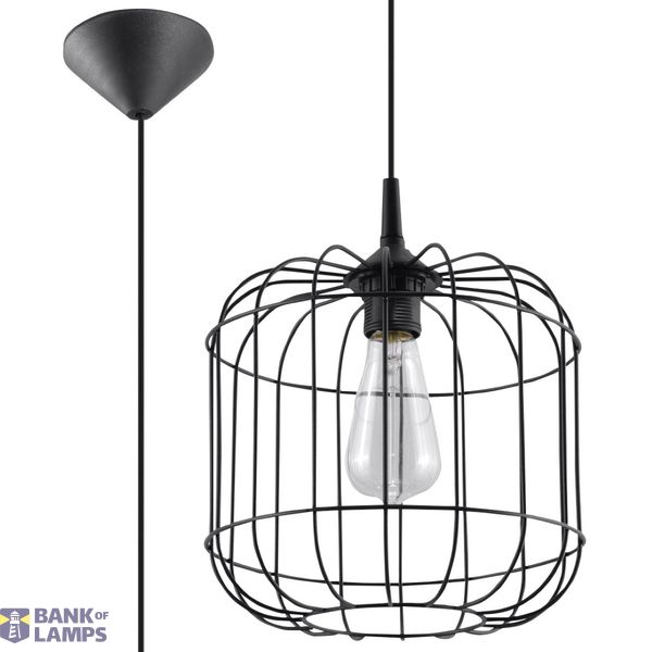 HANGING LAMP CELTA BLACK E27 1X60W IP20 image 2