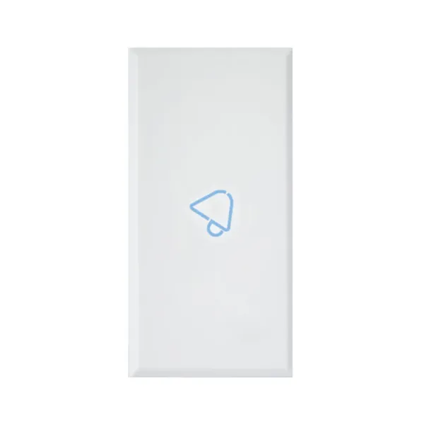BUTTON WITH RINGTONE SYMBOL FOR AXIAL CONTROLS, WHITEK S44, RAL 9010 COLOUR - MATT FINISH - 1 MOD image 1