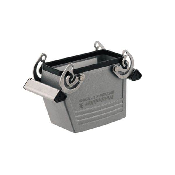HDC enclosures, Size: 6, Protection degree: IP65, in plugged condition, Coupling housing, Side-locking clamp on lower side, high, Size of cable entries: PG 29 image 2