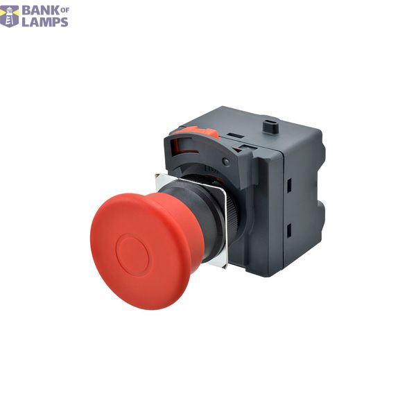 Emergency stop switch, Push-in, non-lighted, 40 mm dia, push-lock/turn-reset, 4 NC A22E0228G image 1