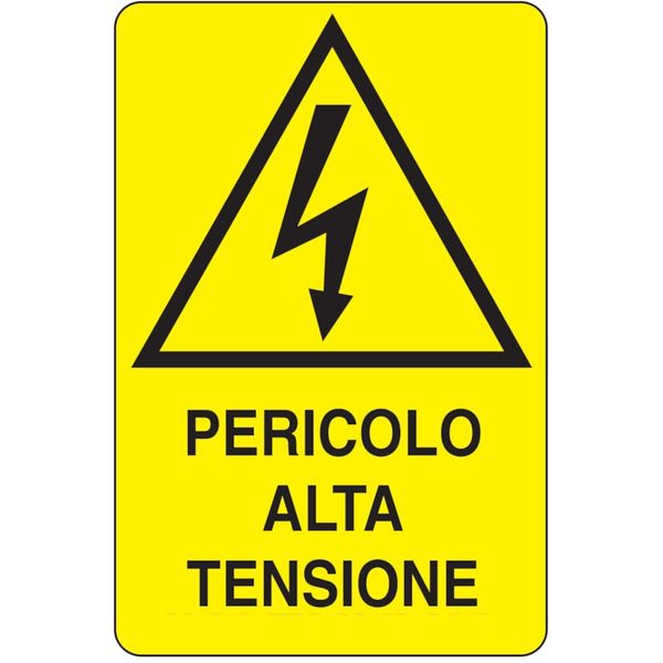 Rectangular danger sign - 330 x 500 mm image 1
