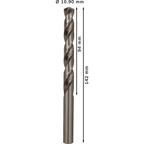 Metal drill bits HSS-G, DIN 338 10,9 x 94 x 142 mm 5 pcs. image 2