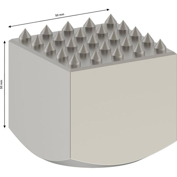 Tungsten carbide bush hammer head 50 x 50 mm image 2