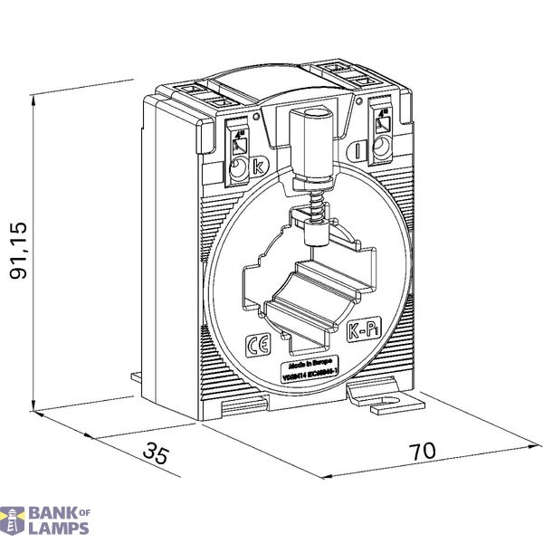Plug-in current transformer Primary rated current: 200 A Secondary rat image 1